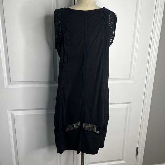 Double D Ranch Lace Detail tunic Dress – Black Size Large Western - Picture 3 of 7